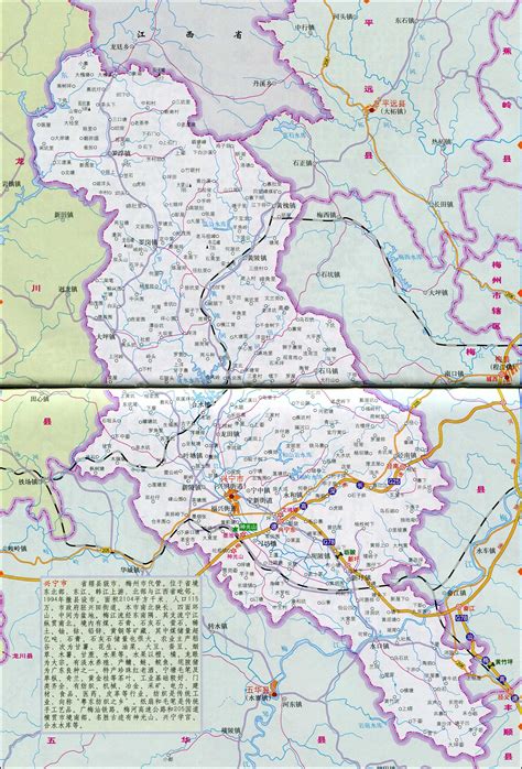 梅州地图图片
