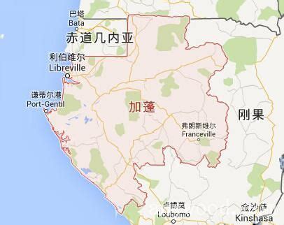 加蓬地图图片