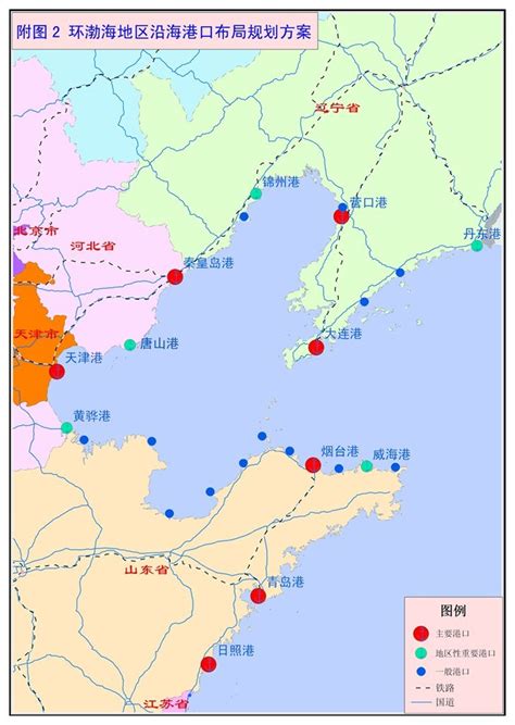 渤海湾地图图片