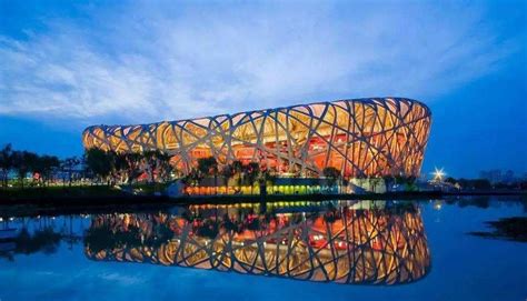 北京国家体育场鸟巢夜景灯光高清图片下载-正版图片501606355-摄图网