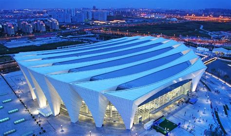【东方体育中心（夜景）摄影图片】上海东方体育中心风光摄影_太平洋电脑网摄影部落