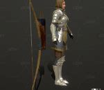 中世纪 女护卫 弓箭手 佣兵 守卫 十字军 勇士 士兵 射手-cg模型免费下载-CG99