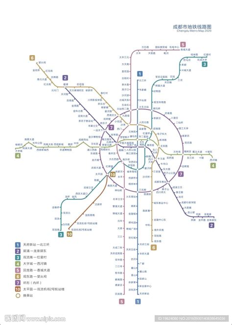 成都地铁线路图图片