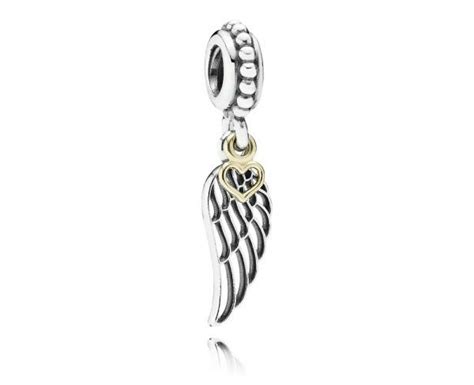 Pandora ékszer Szerelem és útmutatás függő ezüst charm 14K arannyal ...