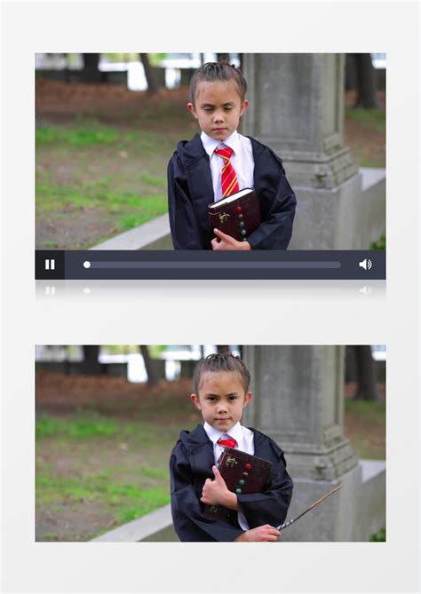 小女孩抱着书籍站立实拍视频素材模板下载_实拍_图客巴巴