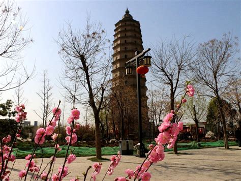 中国最高砖塔 矗立在中国大地原点泾阳