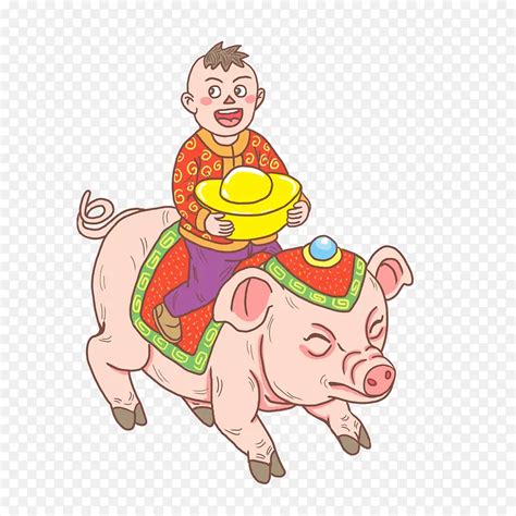 2019猪年儿童恭贺新春PNG图片素材下载_图片编号qaadrvaq-免抠素材网