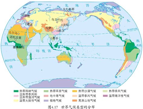 气候分布图图片
