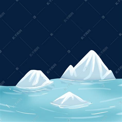 正在融化的冰山PNG图片素材下载_正在PNG_熊猫办公