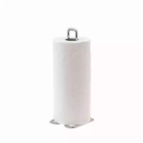 Polished Silver Chrome-Plated Paper Towel Holder | Kirklands Home