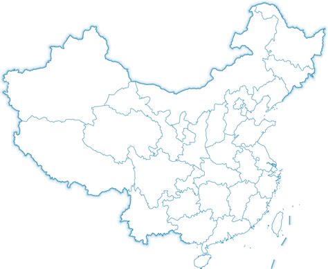 中国地图简易版图片