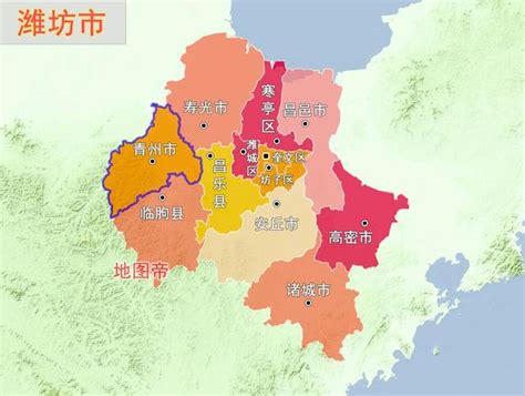 潍坊城区地图全图,潍坊市城区,潍坊市版(第9页)_大山谷图库