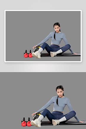 仰卧起坐健身房女性人物摄影PNG免抠元素模板下载-编号6087211-众图网