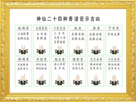 二十四香谱图详解图片