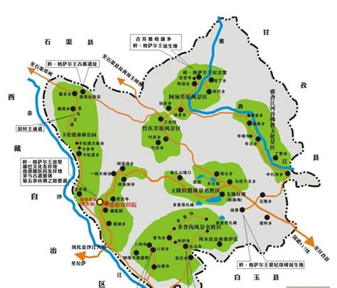 四川甘孜州地图图片