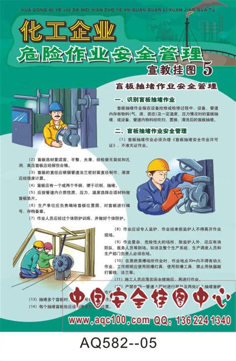 化工企业危险作业安全管理宣传挂图-AQ582