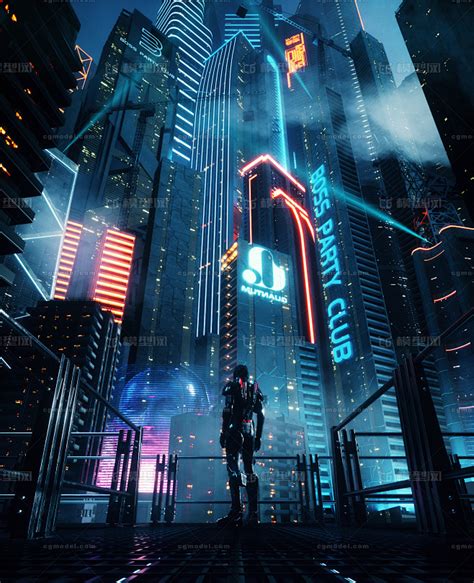 科幻未来场景 赛博朋克 蒸汽朋克 次世代 科幻未来城市 夜景 银翼杀手 建筑 科技