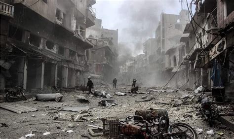叙利亚遭空袭后现场图曝光|叙利亚|大马士革|现场图_新浪新闻
