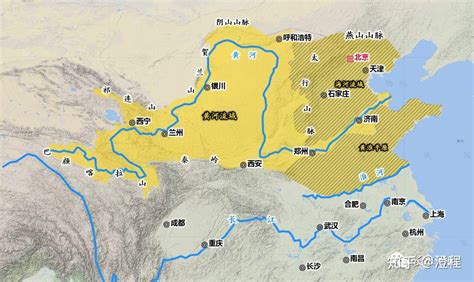 黄河地图路线全图图片