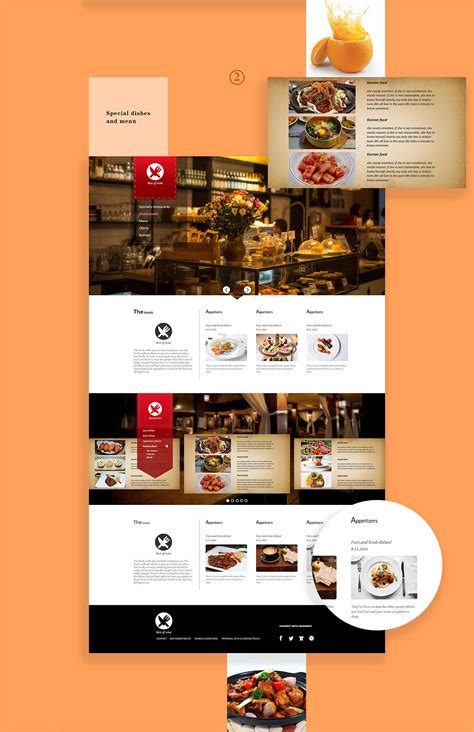 餐饮网站 美食网站 食品网站 |网页|企业官网|L馨馨 - 原创作品 - 站酷 (ZCOOL)