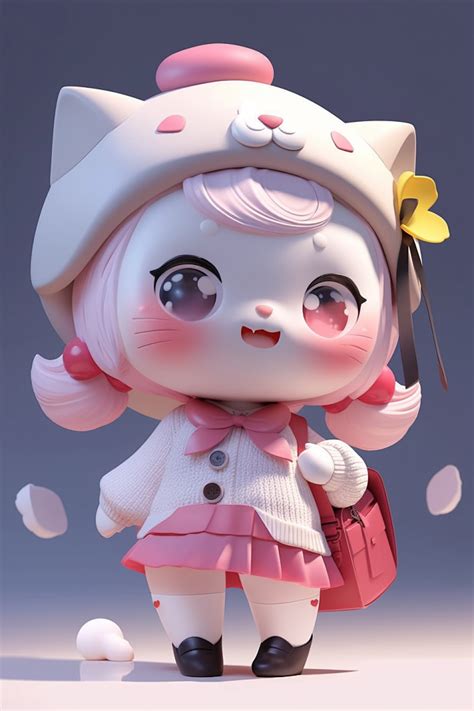 粉色猫非主流头像