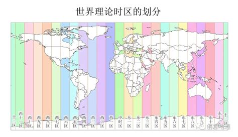 地球时区划分图图片