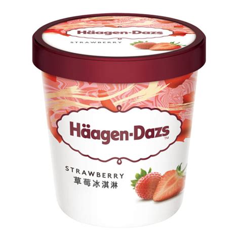 哈根达斯（Haagen-Dazs）经典草莓口味大桶冰淇淋473ml 家庭装-商品详情-光明菜管家