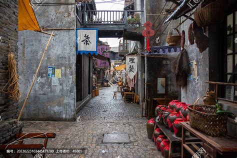 凤凰古镇巷子,石板步行街,国内旅游景点,旅游景点,摄影,汇图网www.huitu.com