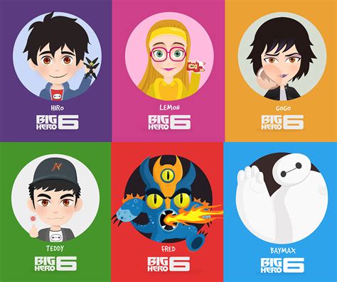 BIG HERO 6 人物插画壁纸|平面|图案|bonan_wang - 原创作品 - 站酷 (ZCOOL)