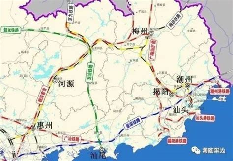 2020广梅汕高铁线路图,2020广汕高铁线路图,高铁规划线路图2020_大山谷图库