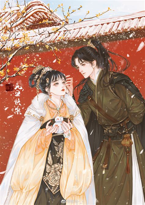 古风情侣女生头像图片