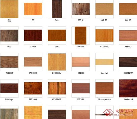 室内设计常用材质-木材