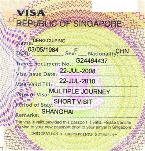 新加坡签证个人申请表_word文档在线阅读与下载_免费文档