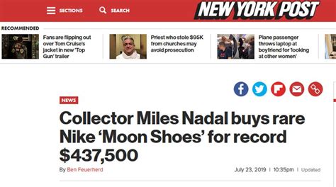 创新高！一双球鞋在美被以近44万美元拍出，原来是他的