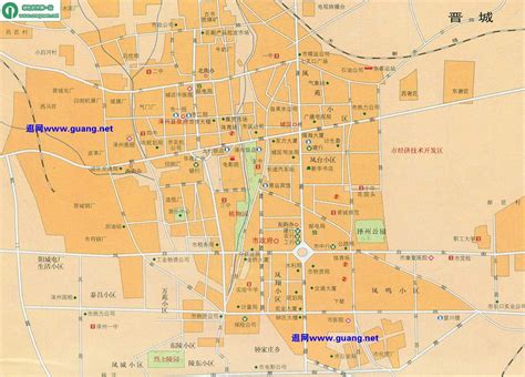 晋城旅游景点分布图_晋城地图库