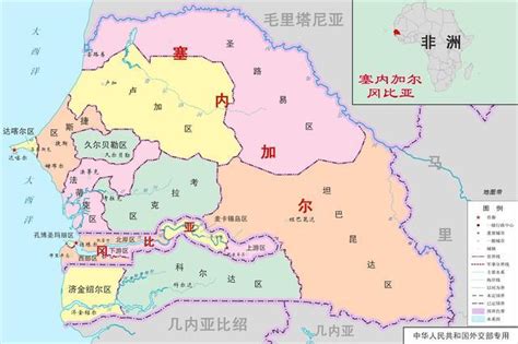 塞内加尔地图图片