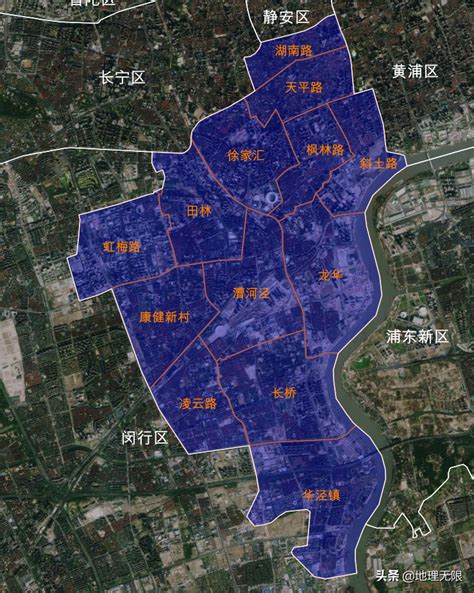上海市徐汇区街镇地图（徐汇区区域） - 生活 - 布条百科