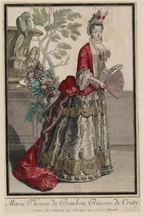 ca. 1695 Marie Thérèse de Bourbon, princesse de Conti, en pied by Henri ...