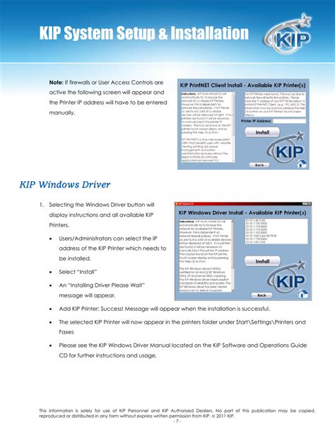Kip system setup & installation, Kip windows driver | Konica Minolta ...