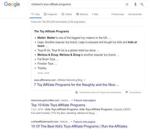 childrens toys affilaite search result | Writetopia