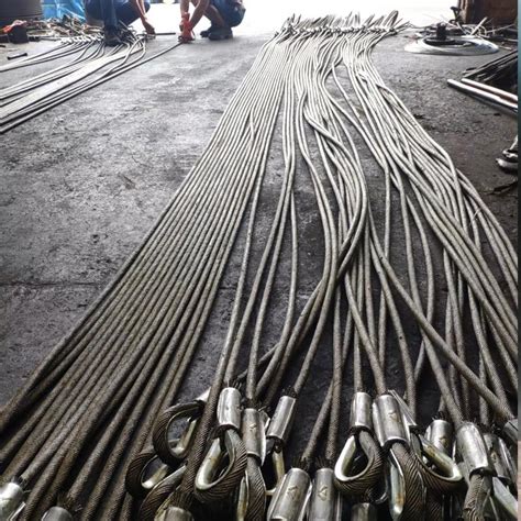 厂家直供 多规格不锈钢镀锌钢丝绳 单边压铸加工镀锌钢丝绳绳套-阿里巴巴