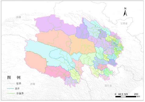 青海省地形图图片