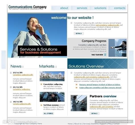 跨国公司网页设计设计图__英文模板_ web界面设计_设计图库_昵图网nipic.com