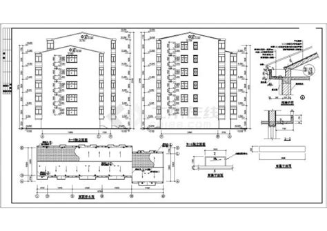 毕节市兰苑花园小区6层砖混结构住宅楼建筑设计CAD图纸（含架空层）_住宅小区_土木在线