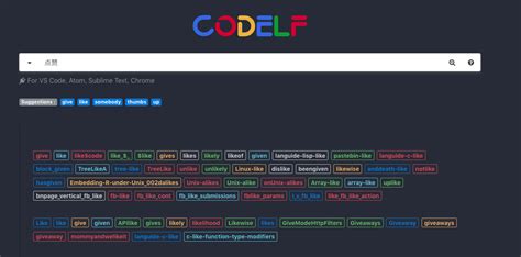 变量取名一键直达——Codelf[通俗易懂] - 思创斯聊编程