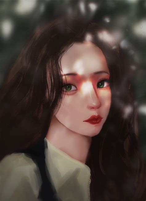 甜美女生板绘头像图片