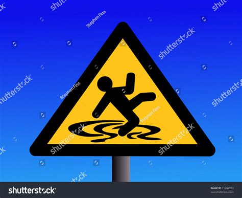 Caution Sign - Slippery Floor Sign - ANSI