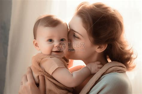 温柔妈妈婴儿头像女生
