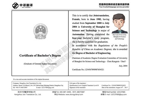 国际学院－ 中南林业科技大学本科生毕业证书和学位证书模板