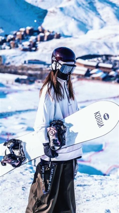 甜美女生滑雪头像